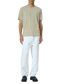 Rb baggy denim trousers - White