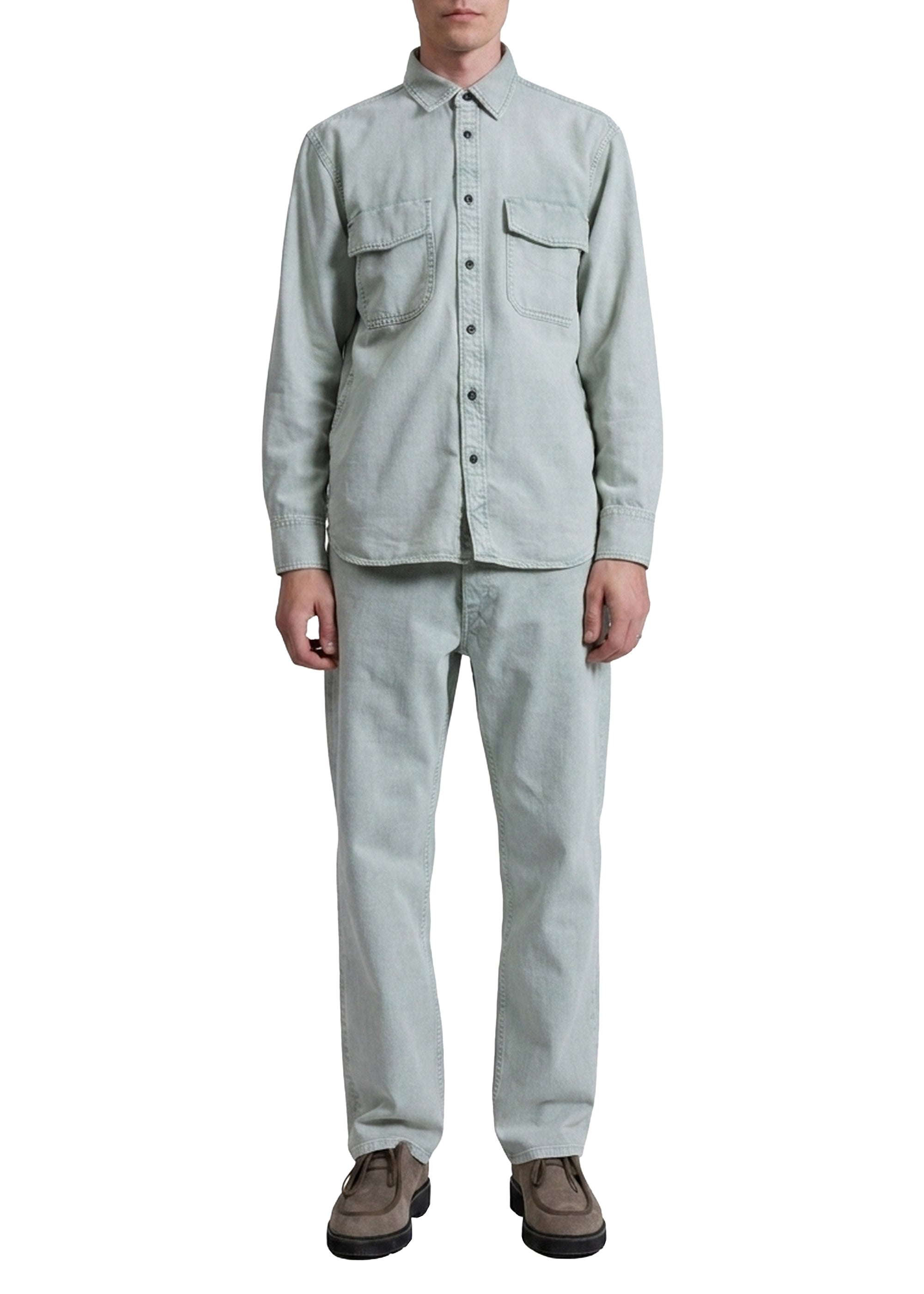 CPO denim shirt - Blue-grey
