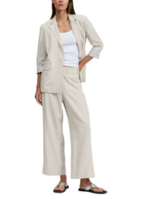 Pantalon en lin Allison - Ivory