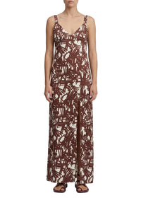Aubrey maxi dress - Brown