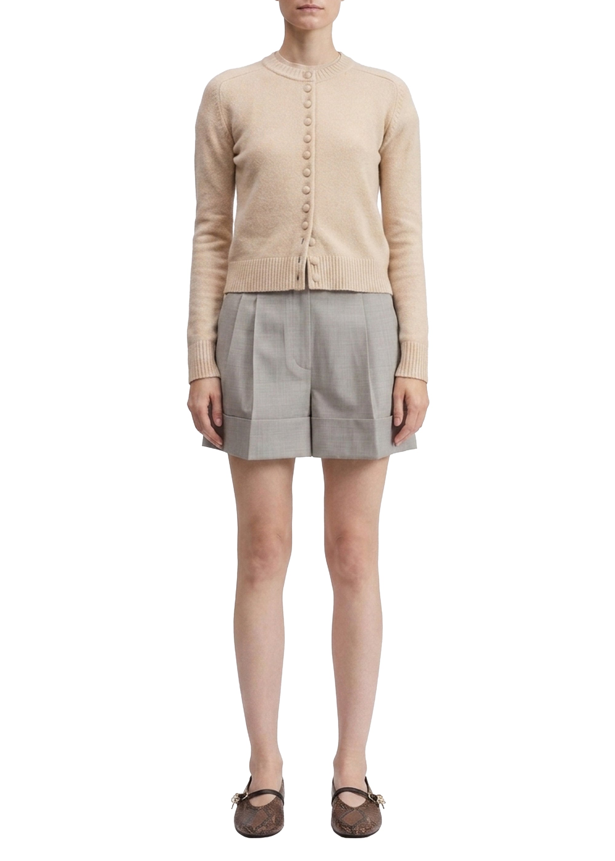 Neila wool shorts - Grey