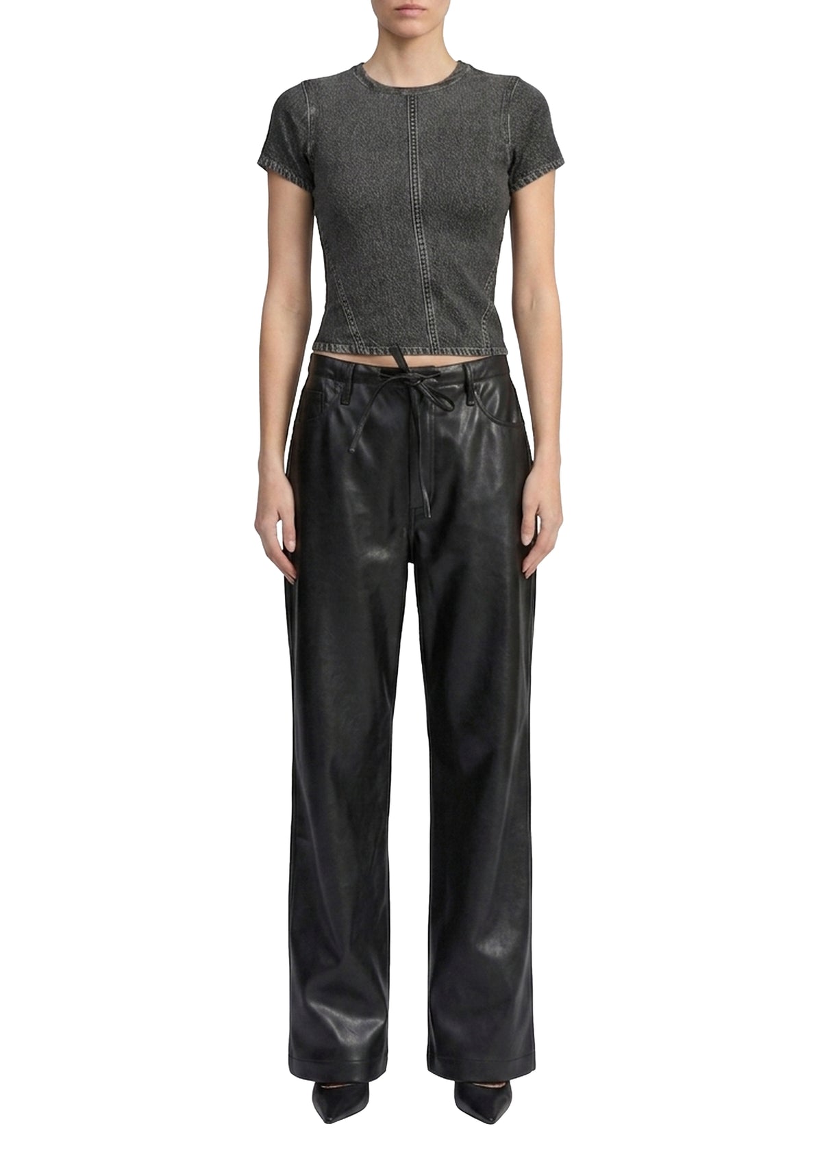 Phoebe drawstring trousers - Black