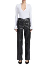 Shea straight-leg trousers - Black