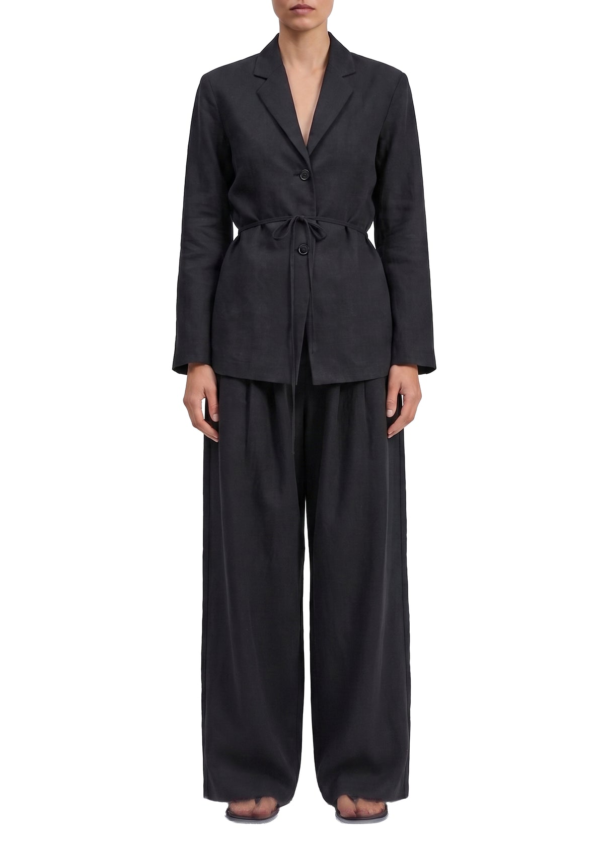Chappell belted blazer - Black