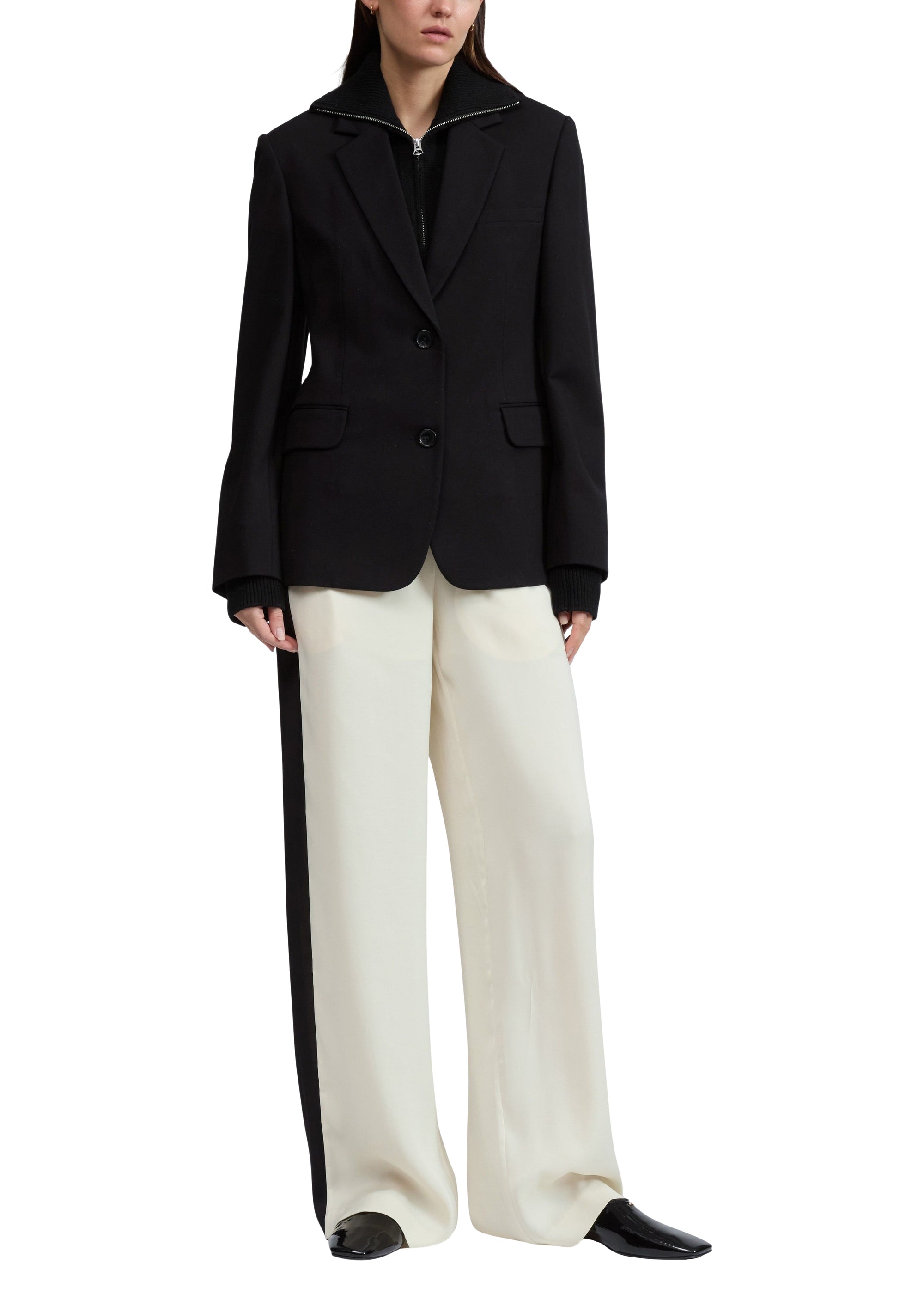 Blazer Frank en ponte - Noir