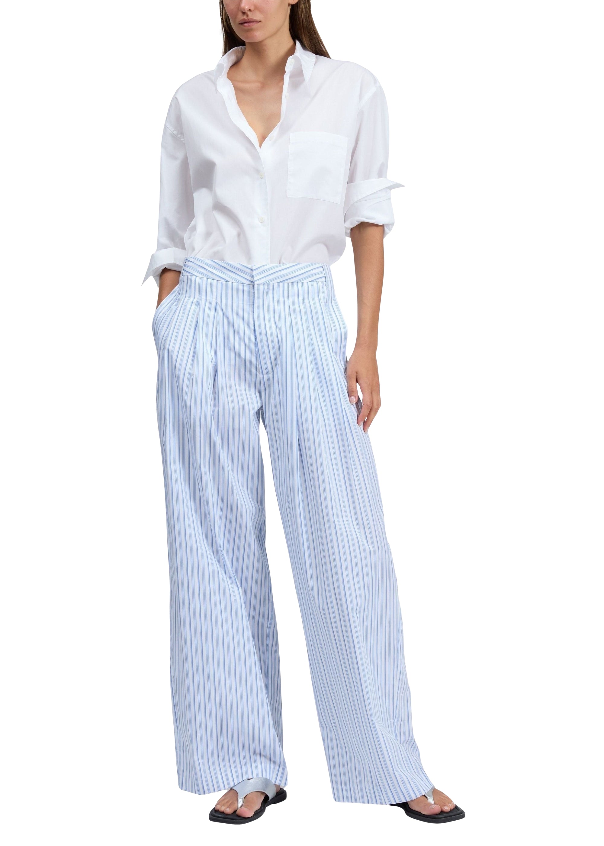 Pantalon en popeline à rayures Chappell - Bbybs
