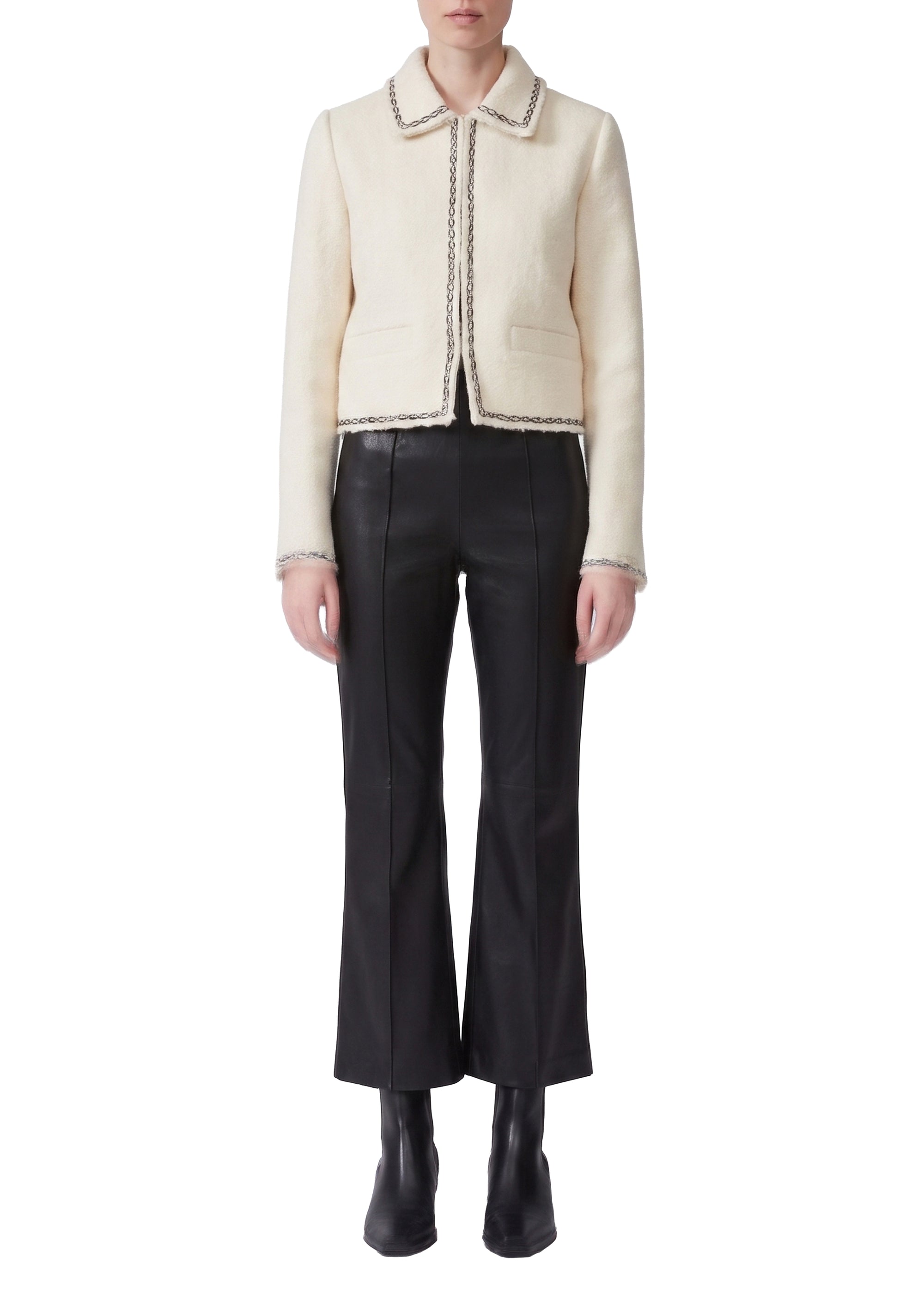 Eloise cropped blazer - Ivory