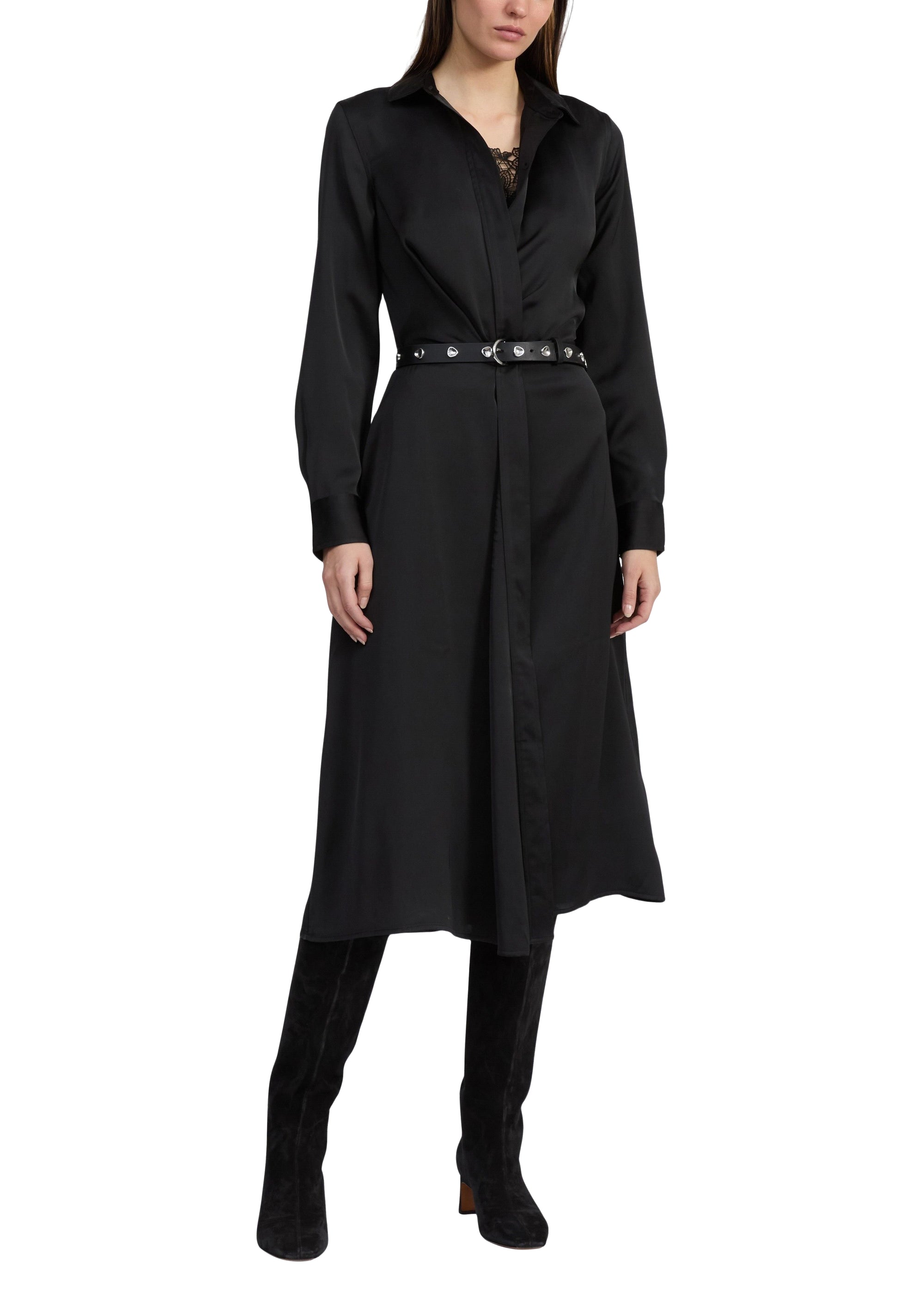Robe mi-longue Venus - Noir