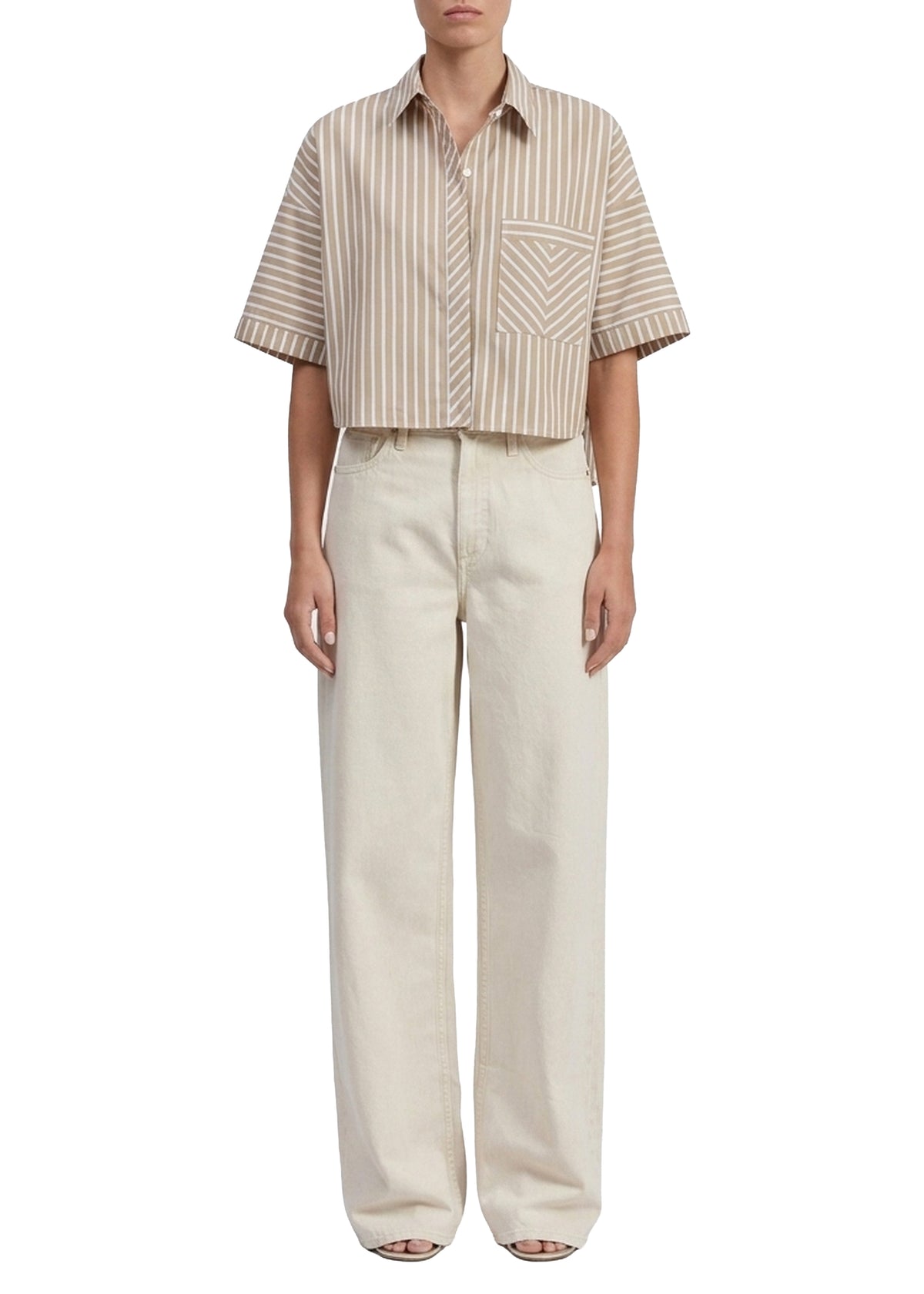 Marin short-sleeved striped shirt - Seast