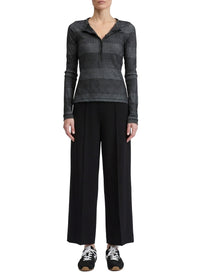 Long-sleeved knitted jumper - Black