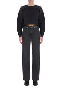 Vintage terry cloth jumper - Black