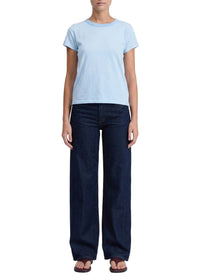 Striped cotton T-shirt - Light Blue