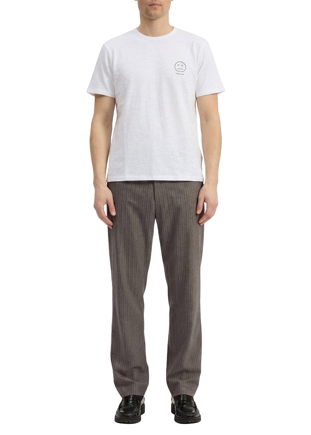 Sour Face embroidered T-shirt - White
