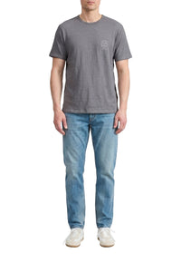 Sour Face embroidered T-shirt - Grey