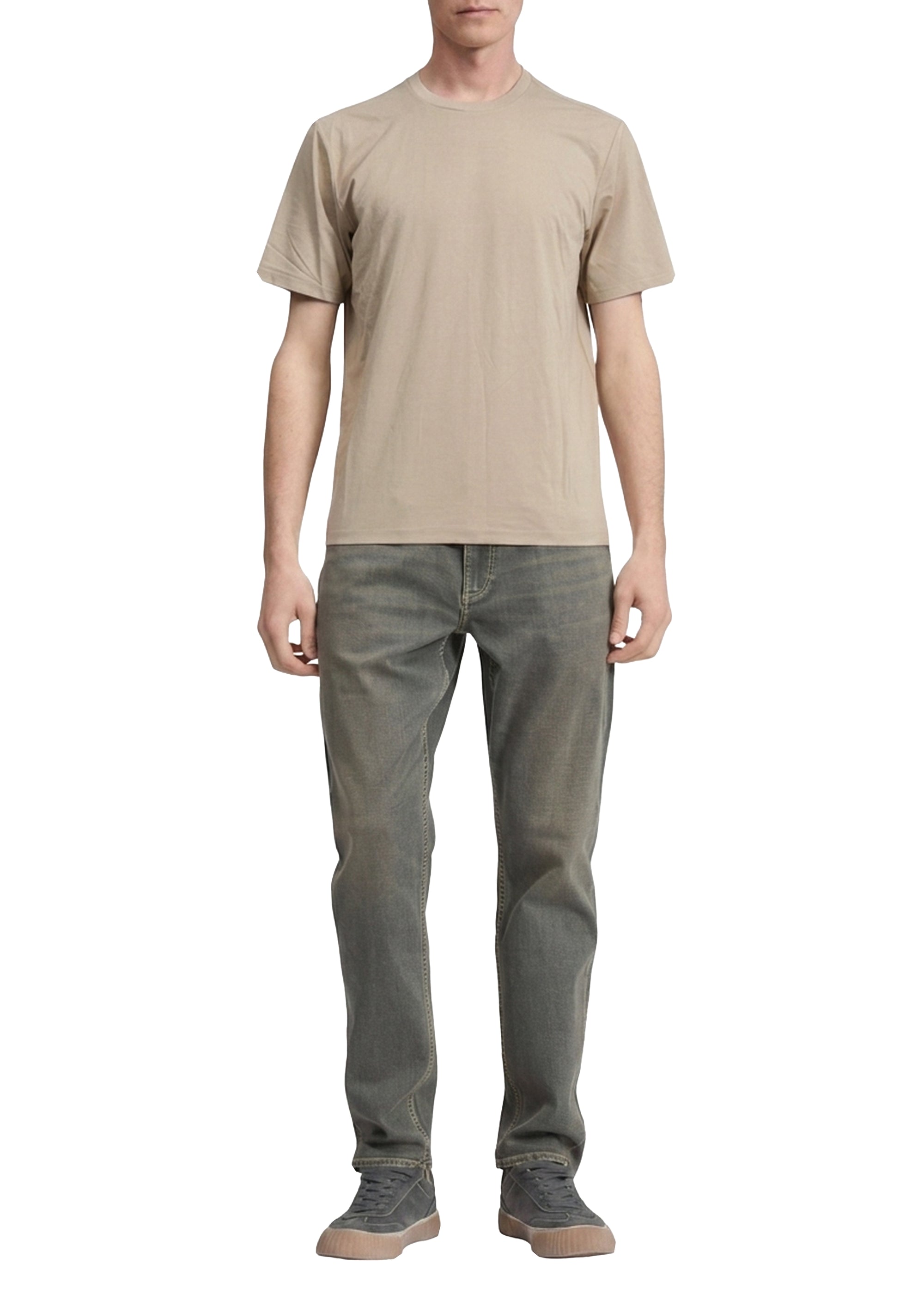 Classic short-sleeved T-shirt - Beige