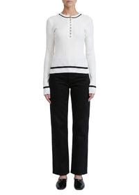 Kassy ribbed jumper - Ivory