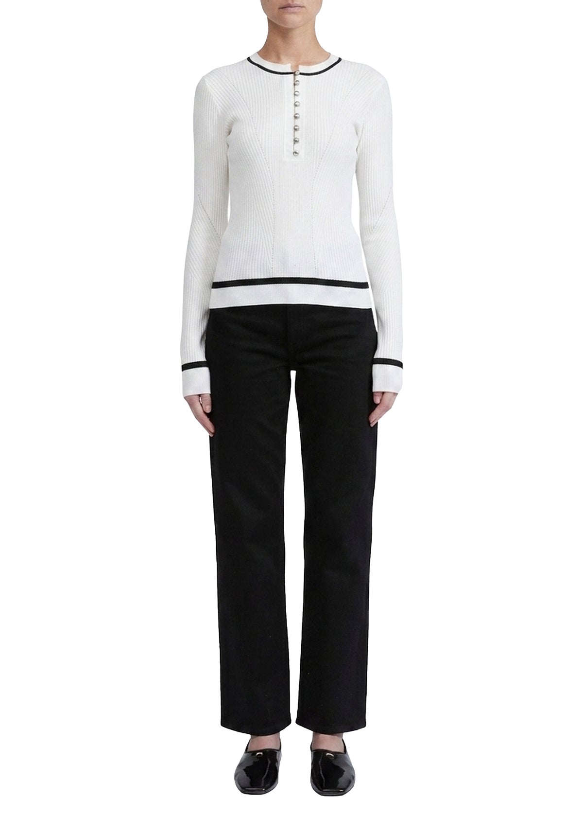 Kassy ribbed jumper - Ivory