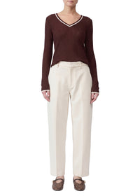 Costi V-neck jumper - Brown