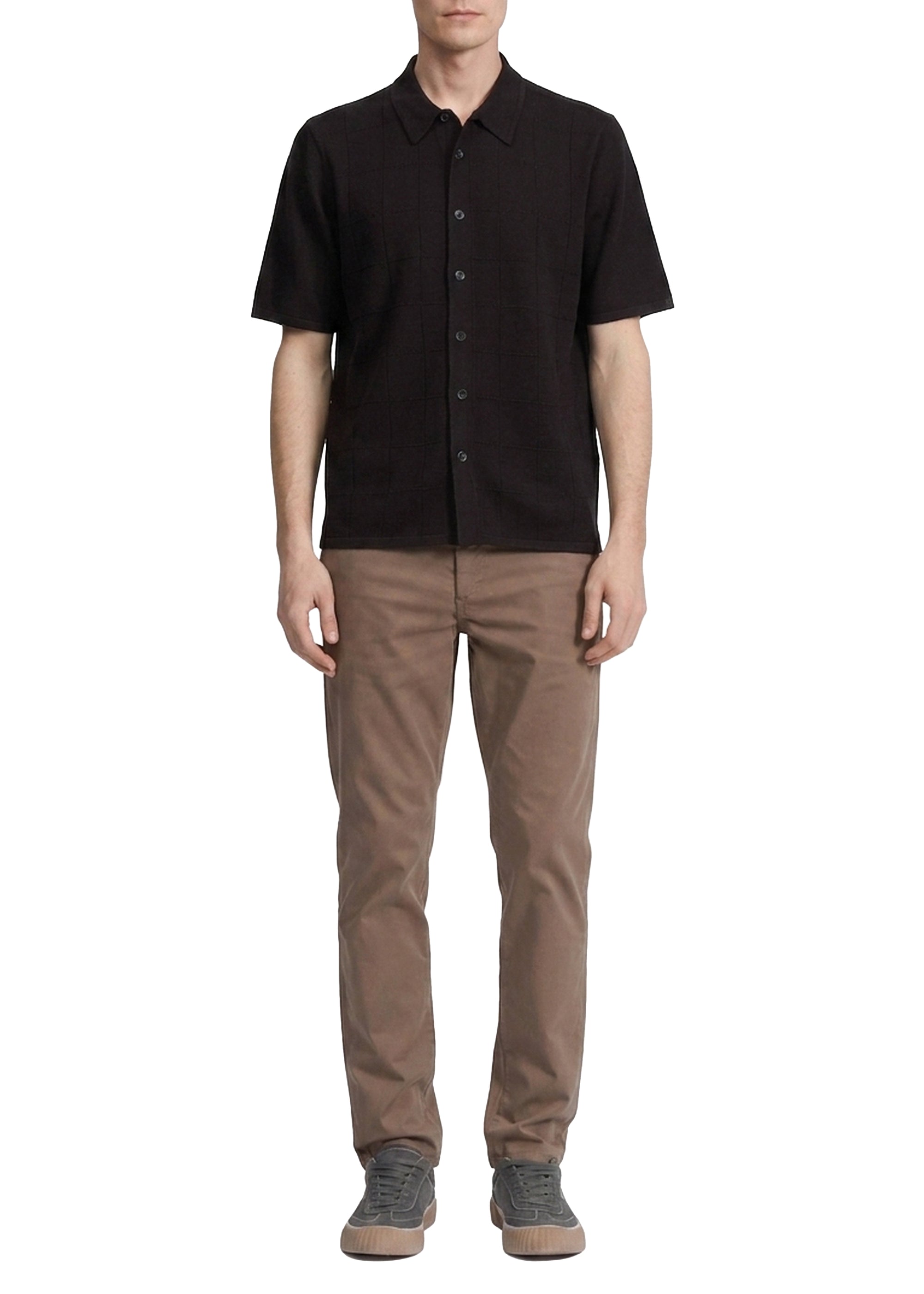 Dalton wool shirt - Dark brown