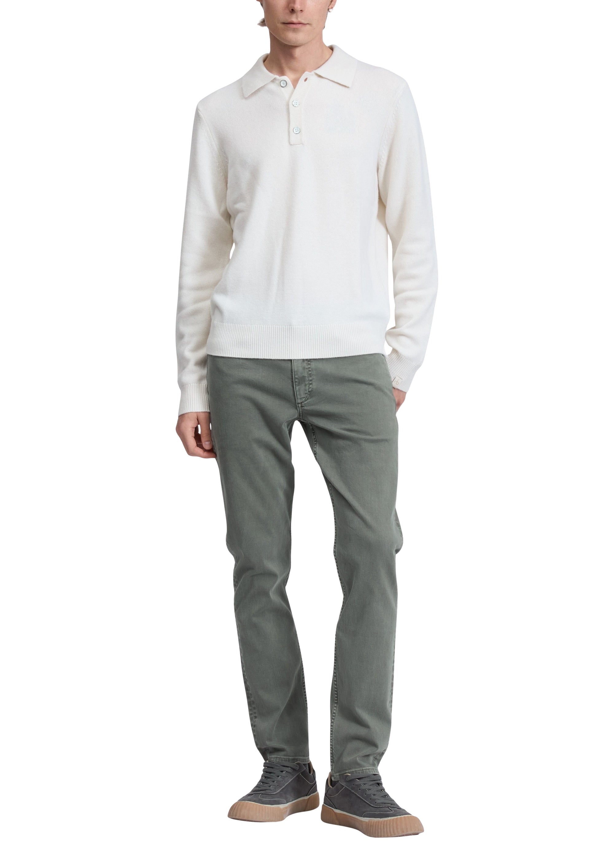 Polo en cachemire Declan - Ivory