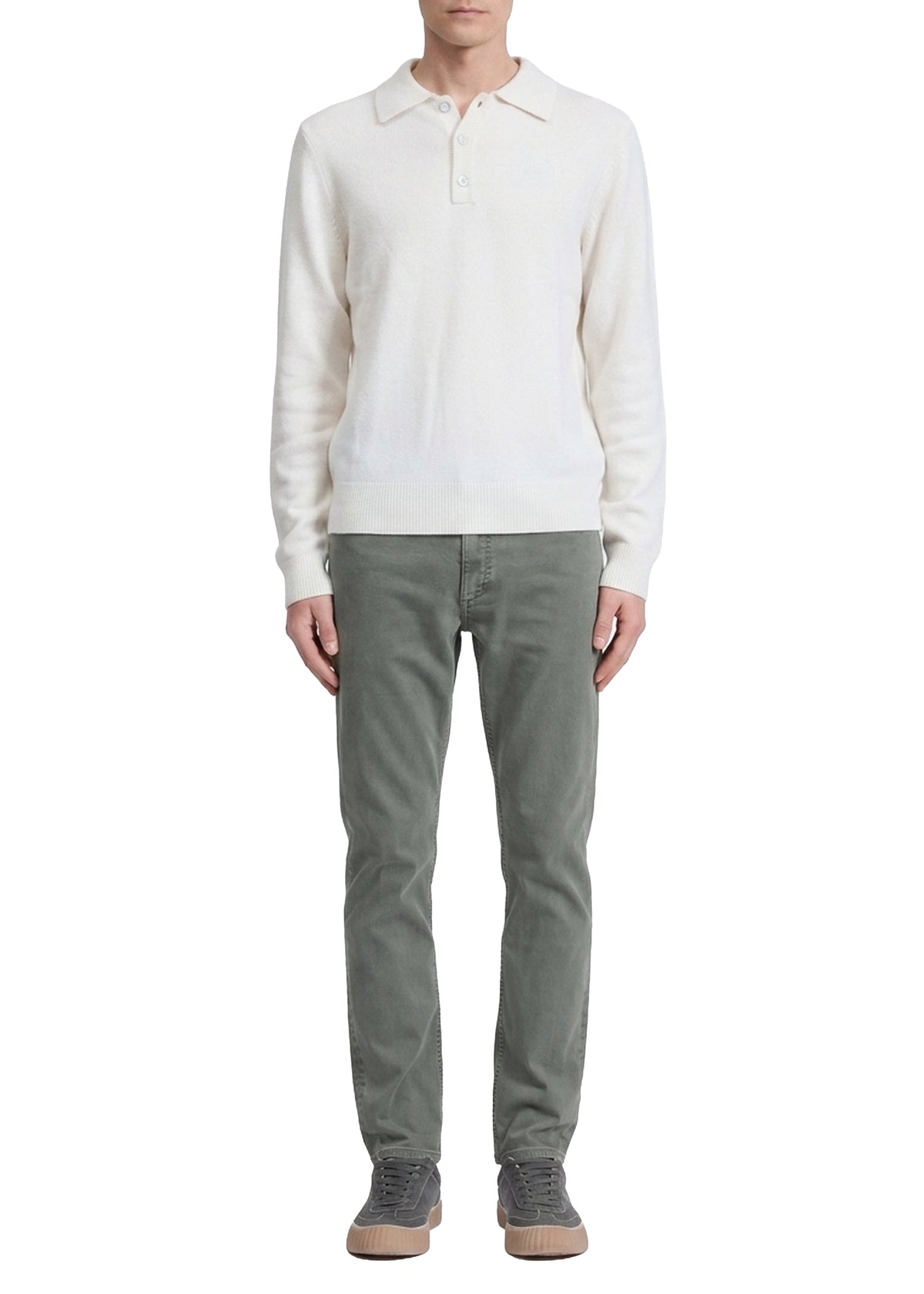 Declan cashmere polo shirt - Ivory