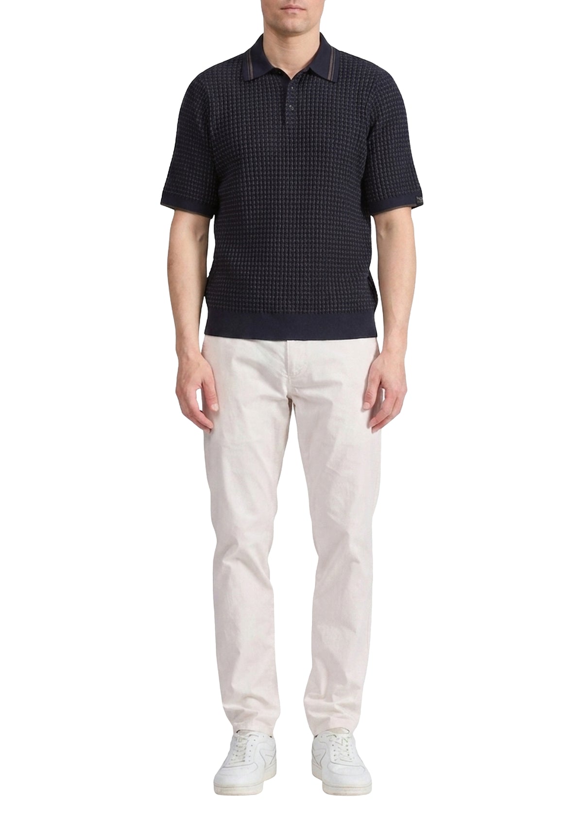 Harvey short-sleeved polo shirt - Navy