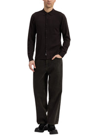 Chemise boutonnée Crawford en laine - Dkbrn