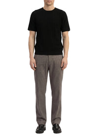 Crawford wool and cashmere T-shirt - Black