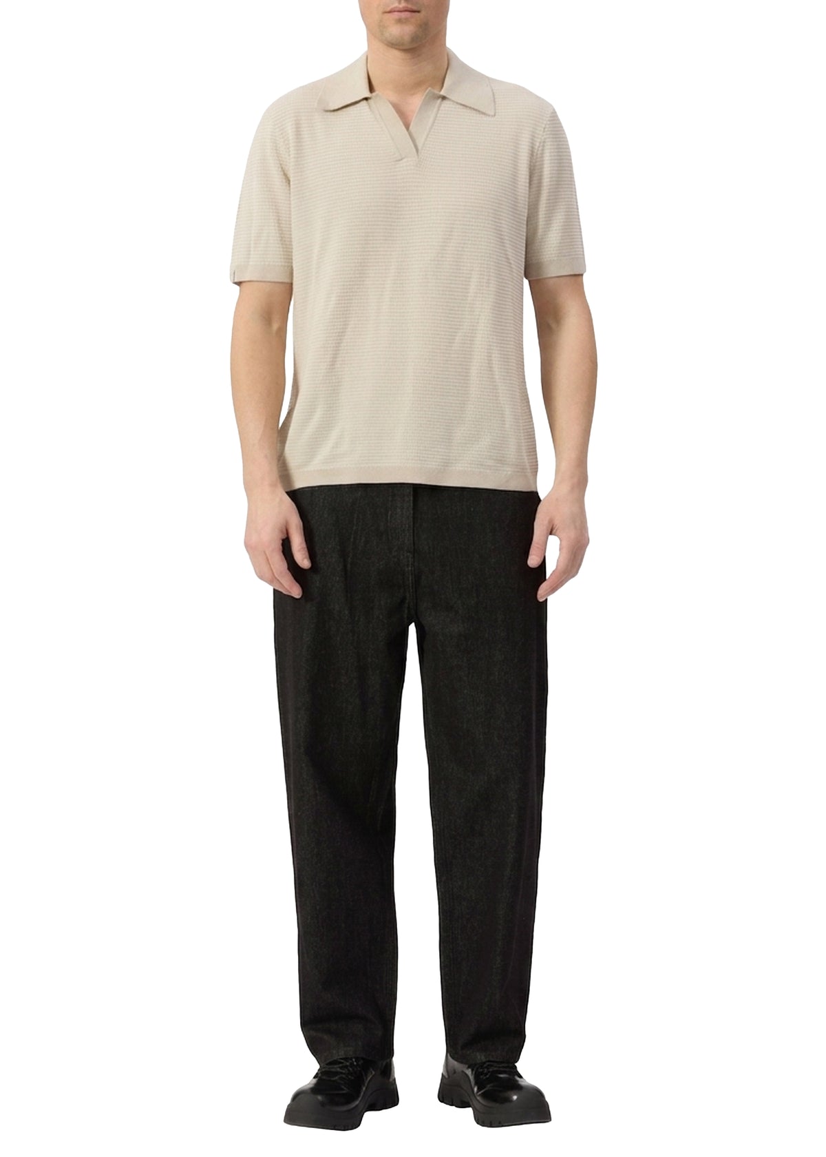 Johnny Harvey short-sleeved polo shirt - Beige