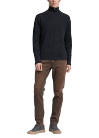 Pull à demi-zip Joel en laine mérinos - Charc
