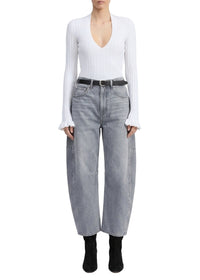 Charlie flared denim trousers - Grey