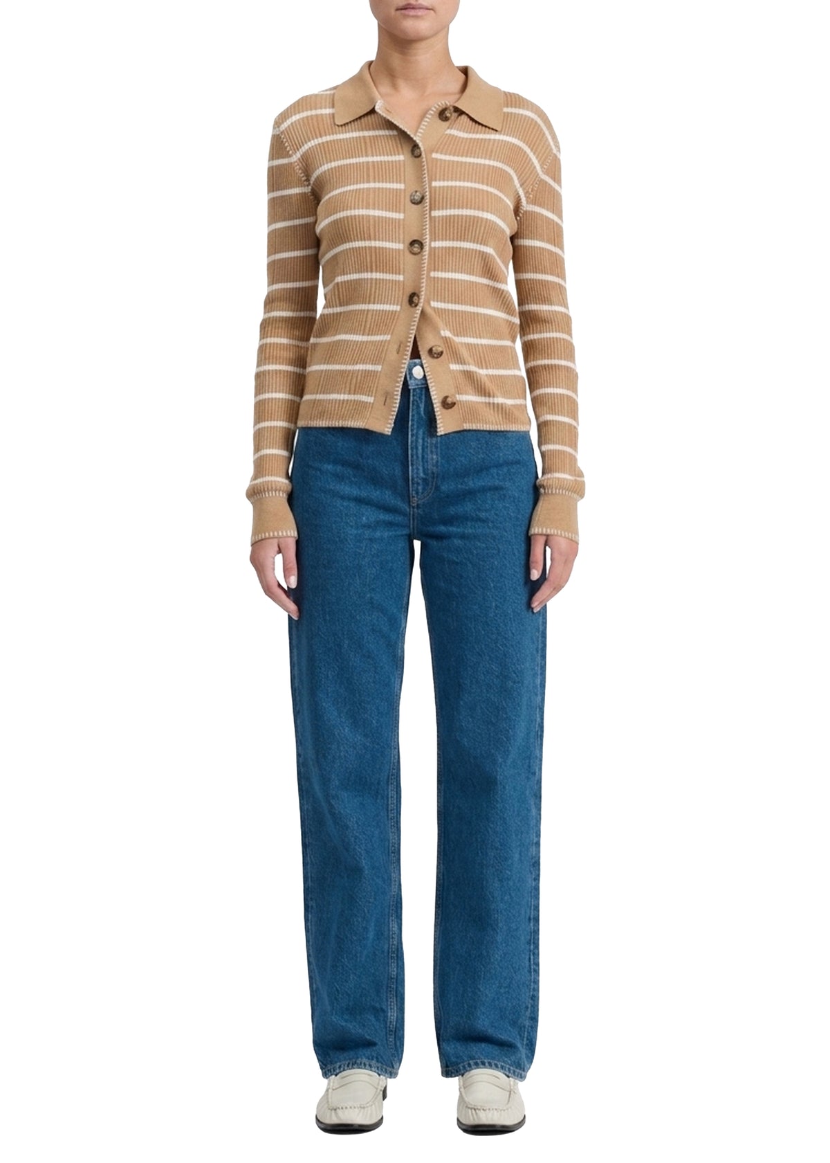 Shea straight-leg denim trousers - Cornflower
