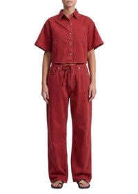 Phoebe drawstring trousers - Siennastne