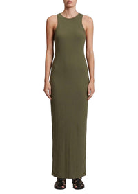 Luca ribbed knit dress - Khaki