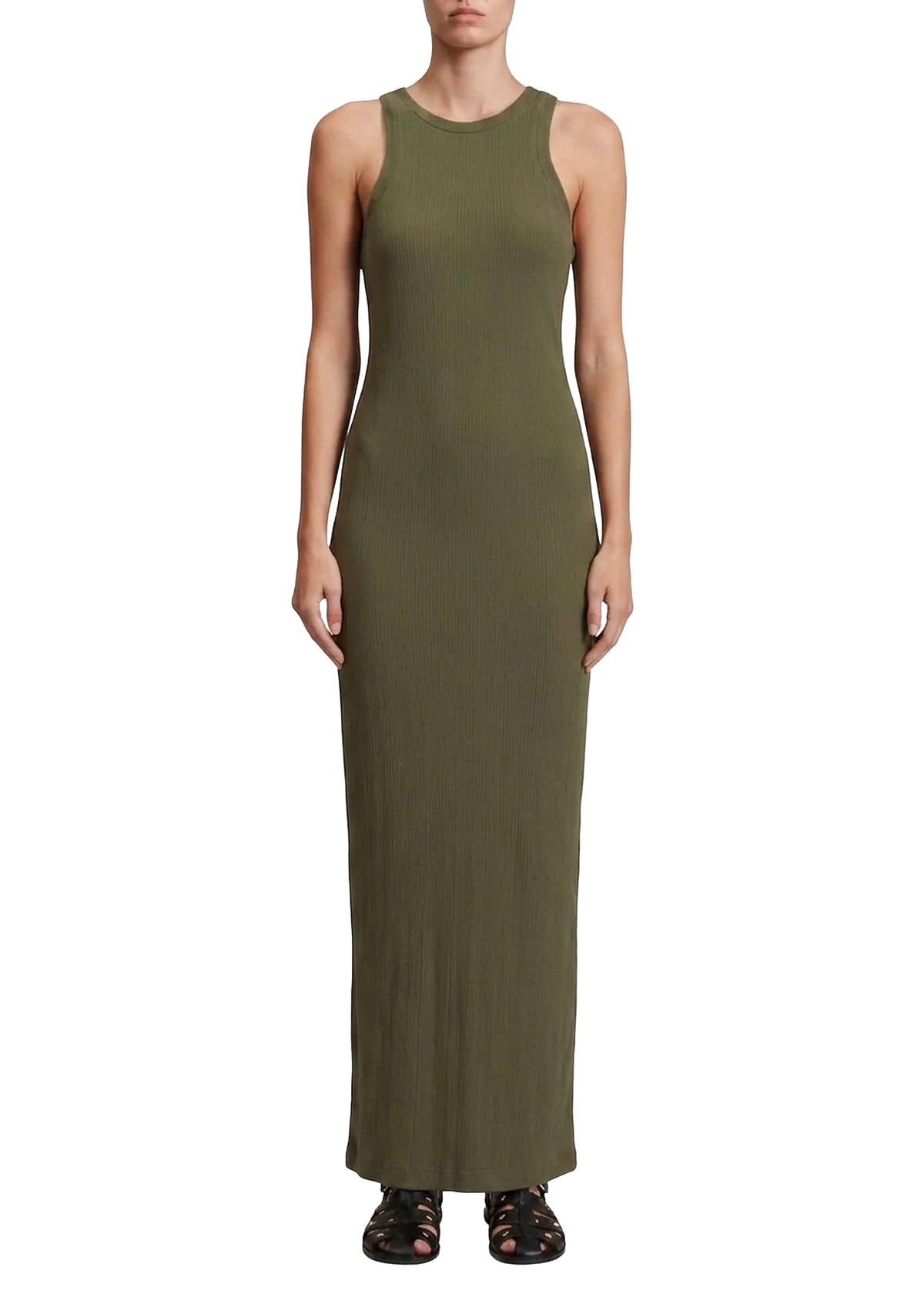 Luca ribbed knit dress - Khaki