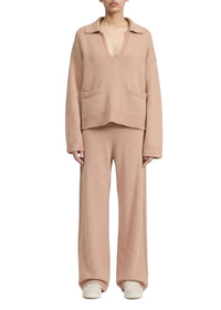 Danica wool and cashmere polo shirt - Camel