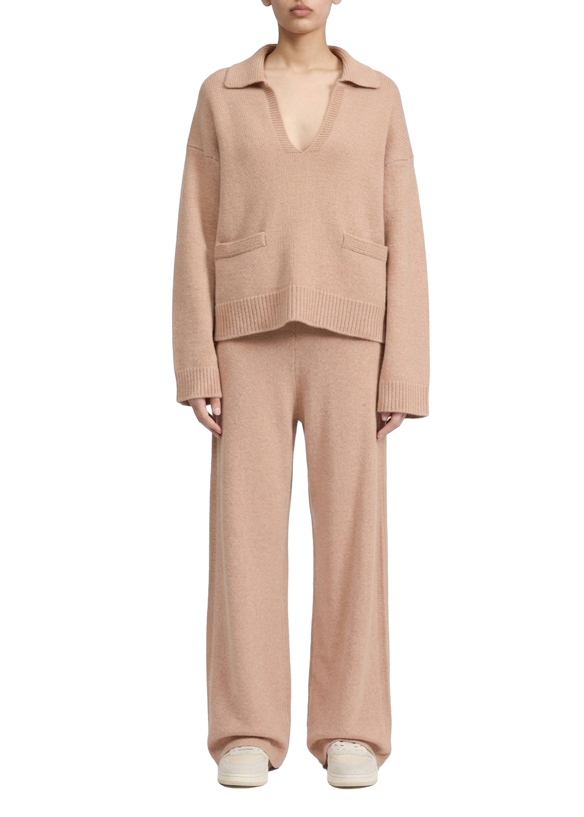 Danica wool and cashmere polo shirt - Camel