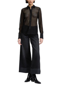 Chemise en dentelle Yvette - Noir