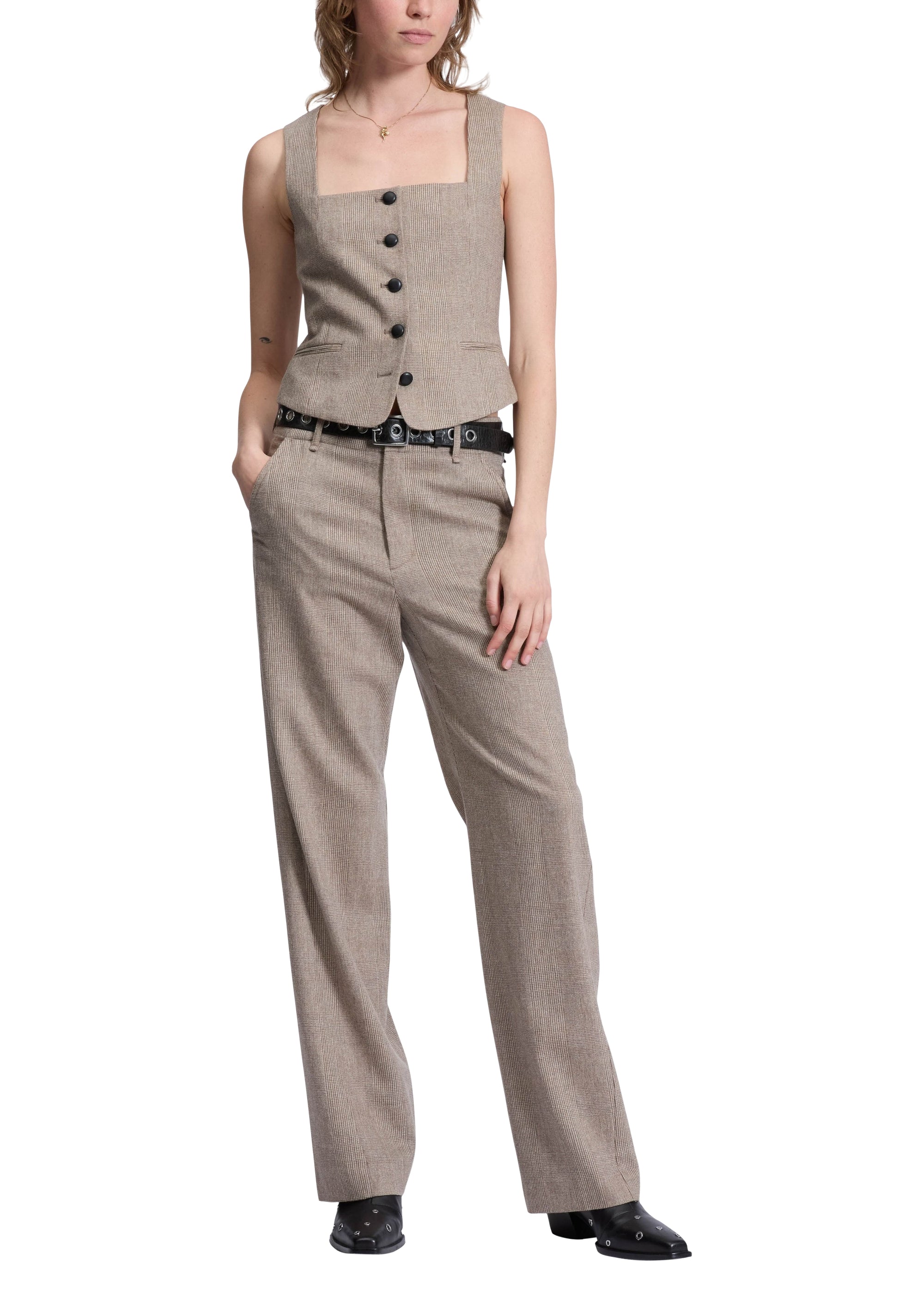 Gilet en laine italienne Mariana - Camelpld