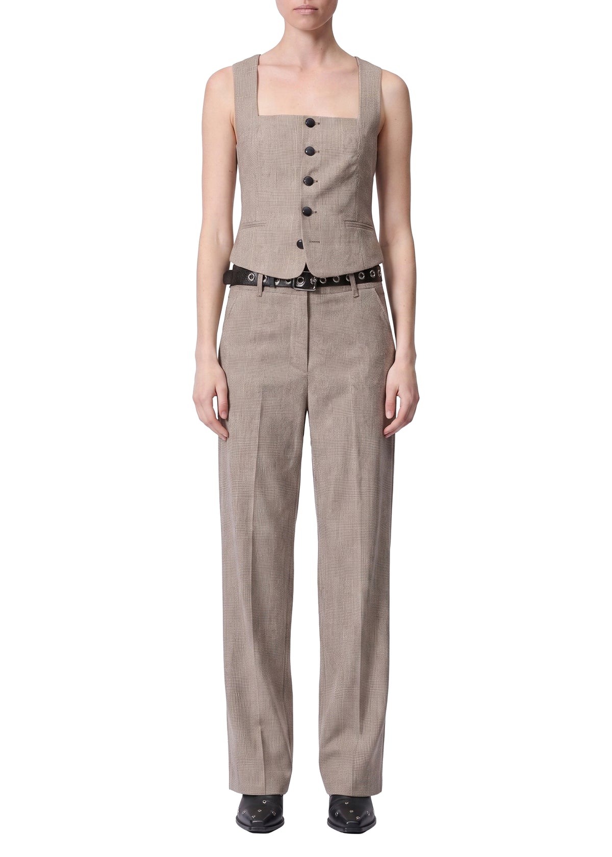 Mariana sleeveless wool cardigan - Camel