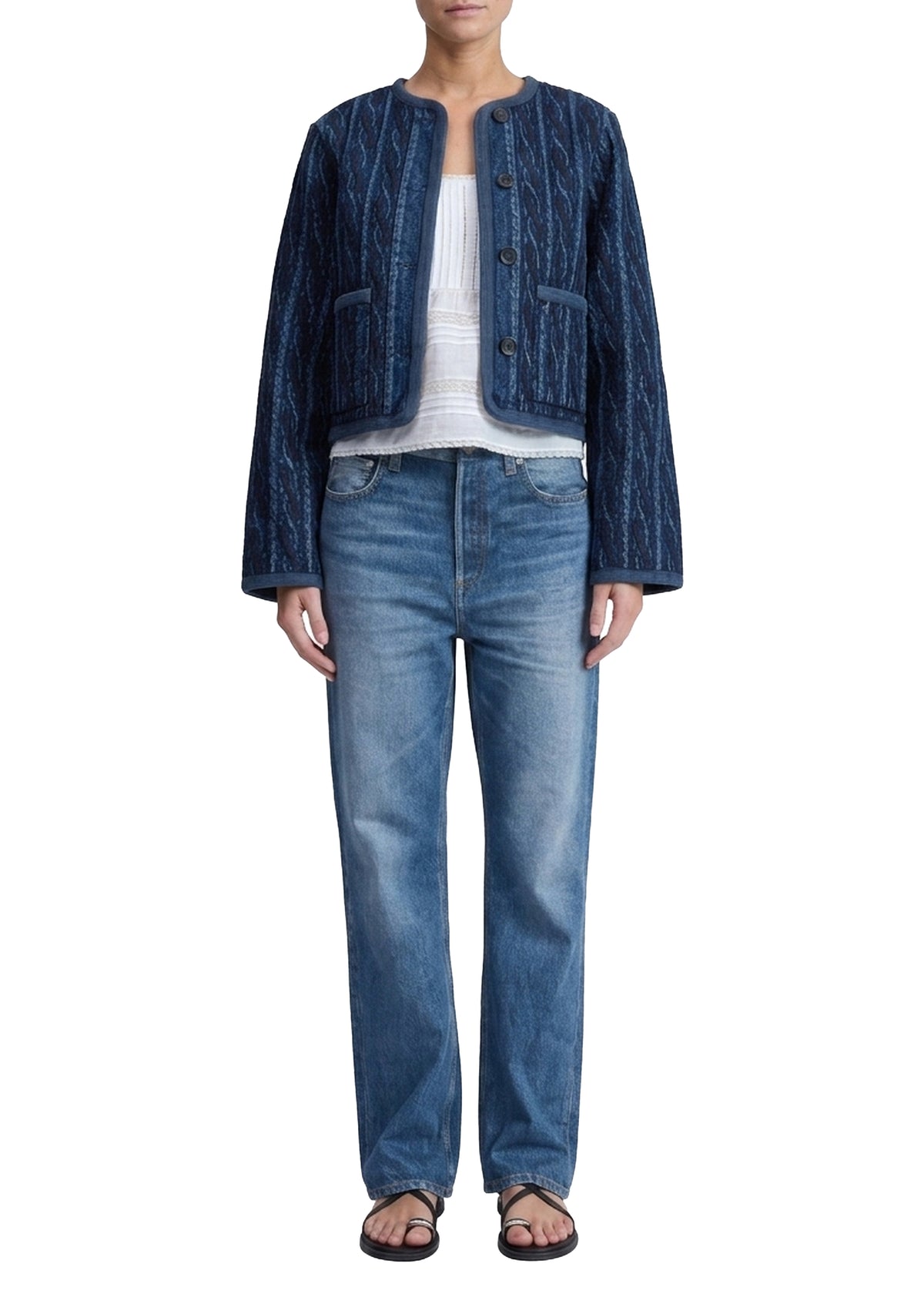 Carter cotton jacket - Blue