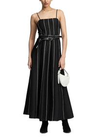 Robe Kennedy ornée - Noir