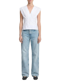 Ines poplin blouse - White