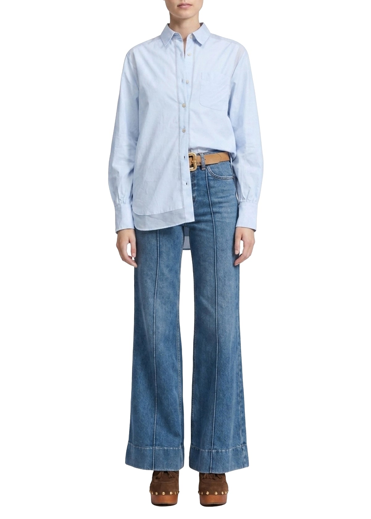 Maxine long-sleeved shirt - Light Blue