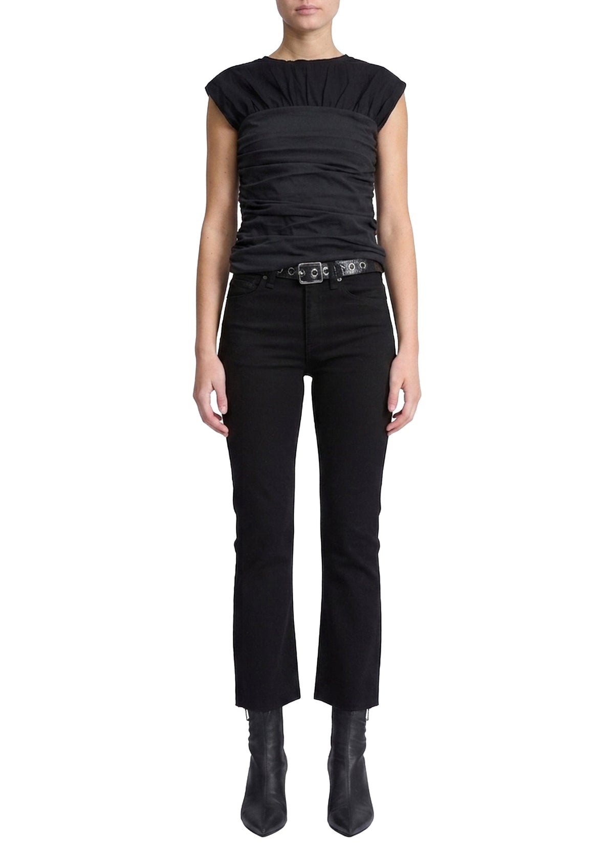 Mica Sleeveless T-shirt - Black