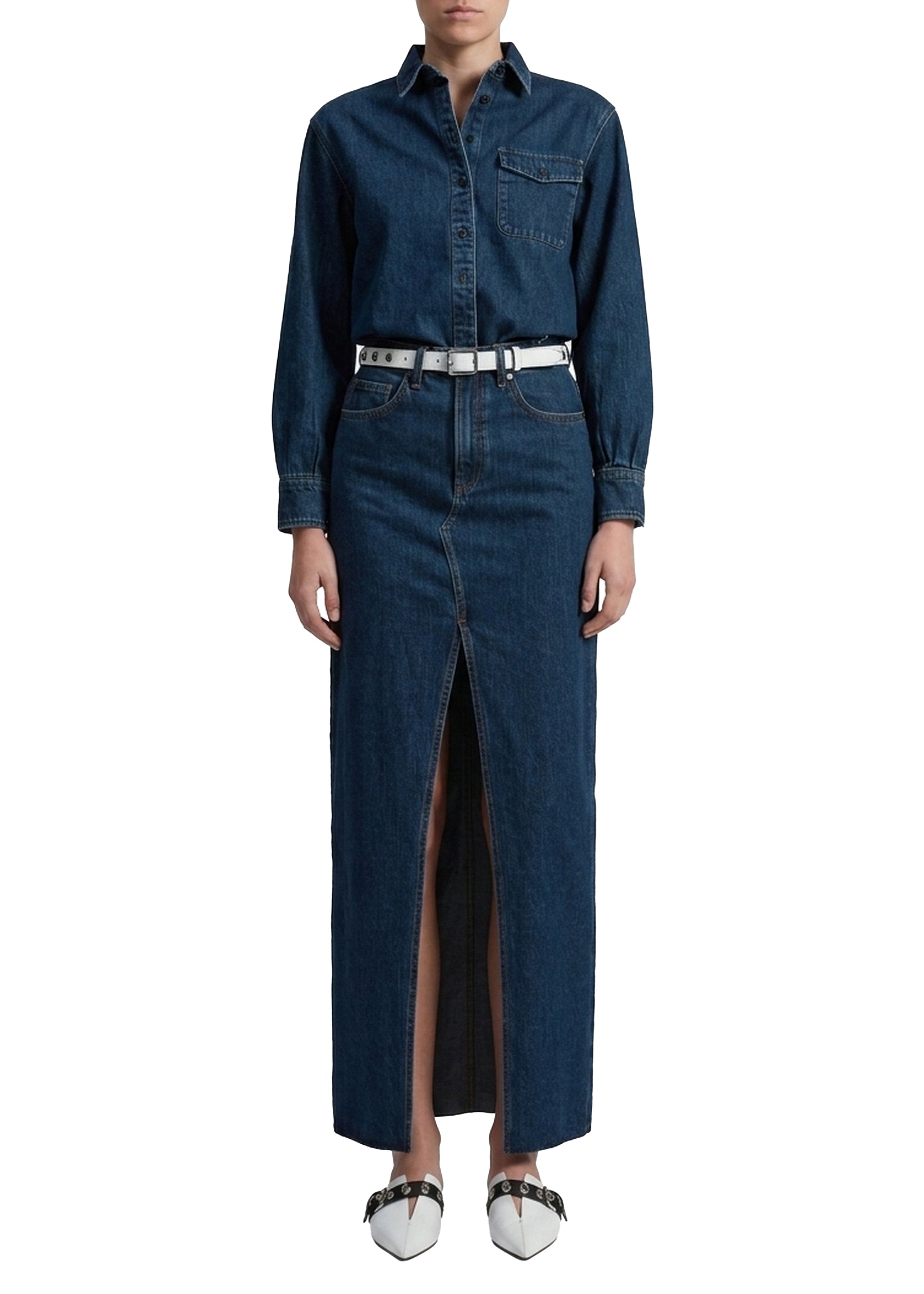 Avery long denim skirt - Ari