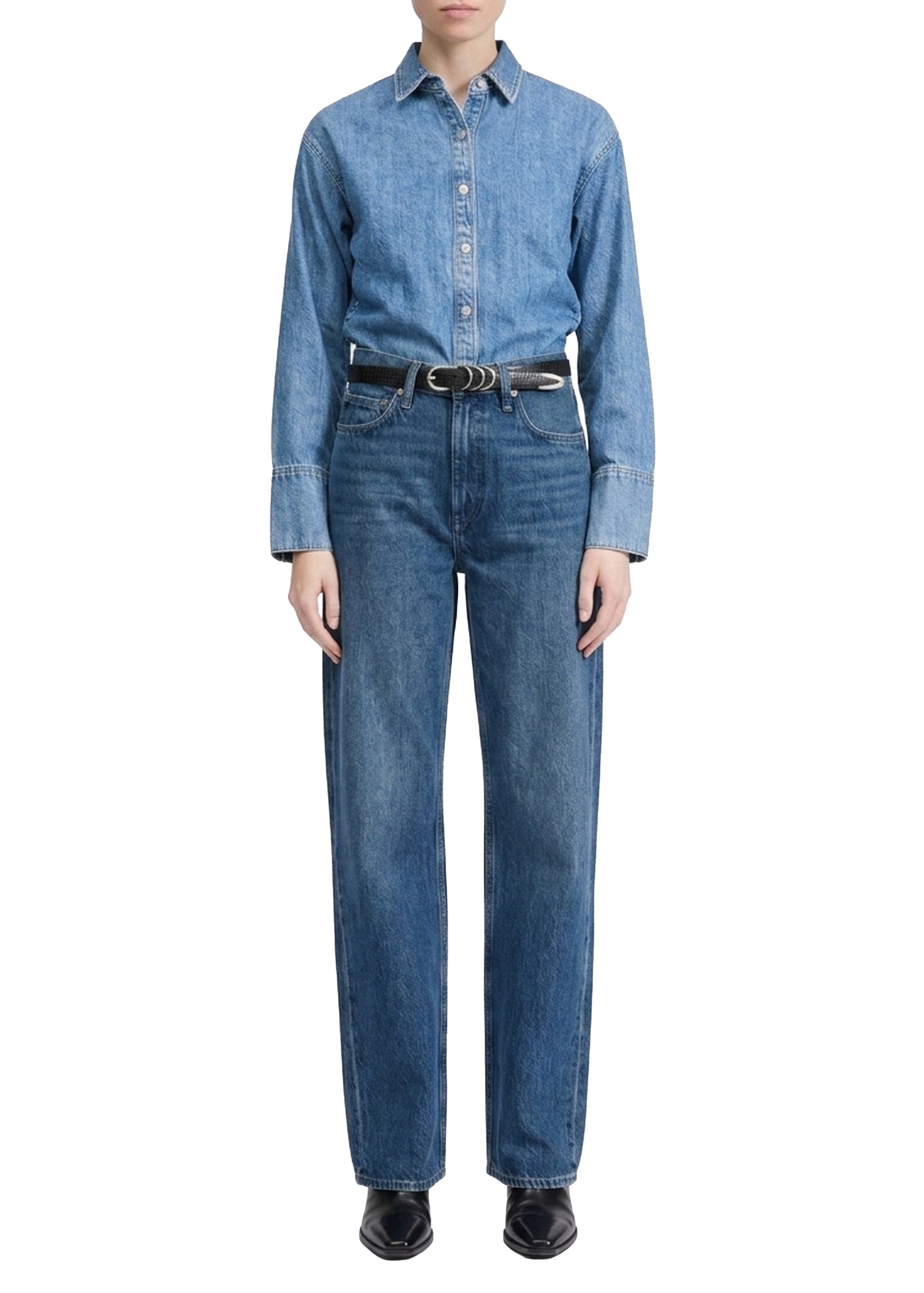 Shea straight-leg denim trousers - Adeline