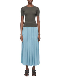 Robe midi Rabat en satin - Chambray