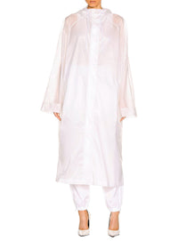Manteau long imperméable - White