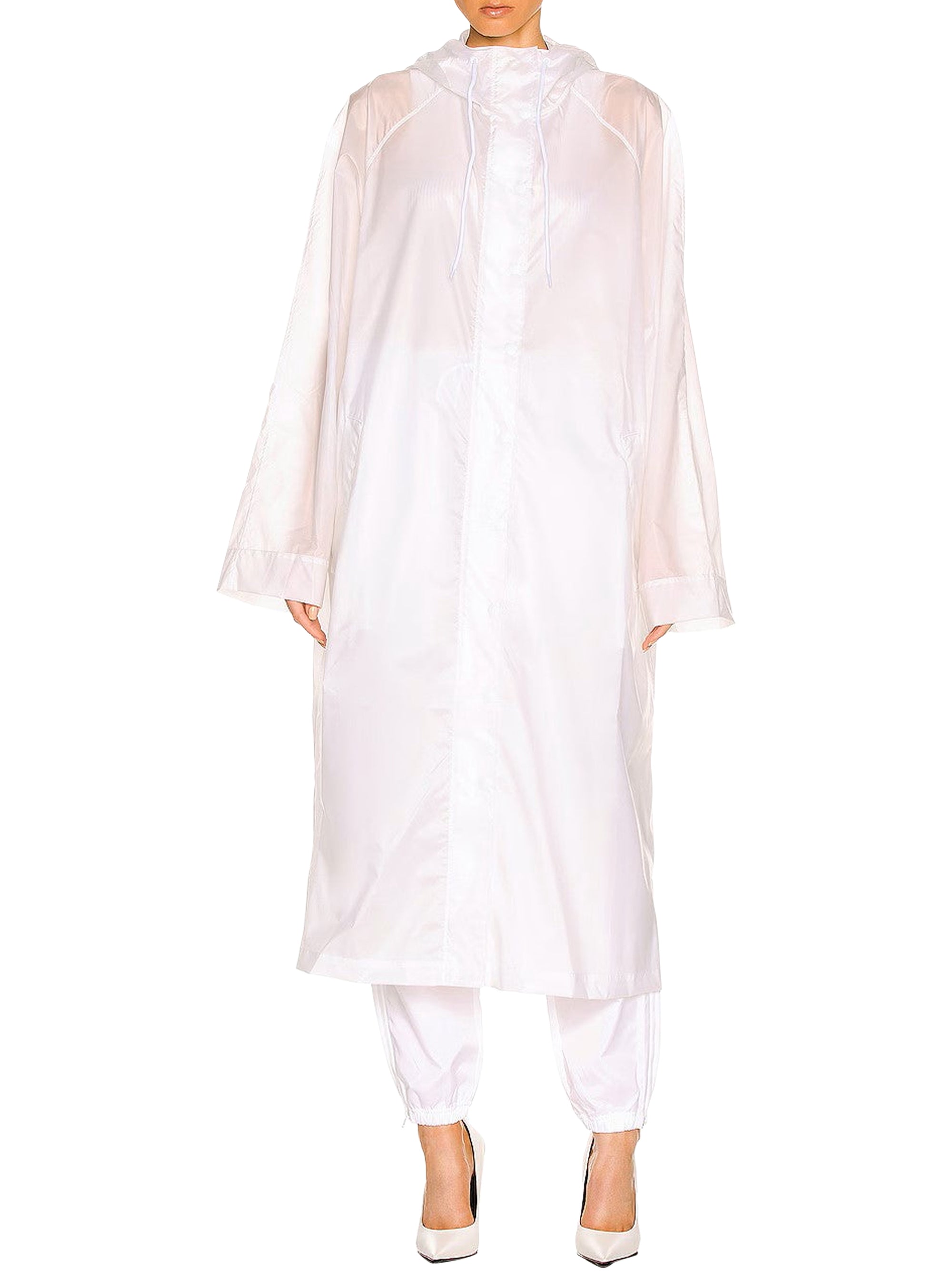 Manteau long imperméable - White